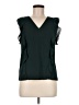 Ann Taylor 100% Polyester Green Sleeveless Blouse Size M - photo 1