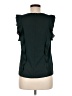 Ann Taylor 100% Polyester Green Sleeveless Blouse Size M - photo 2