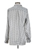 Dalia Collection 100% Polyester Polka Dots Silver Long Sleeve Blouse Size S - photo 2