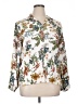 Evolverie 100% Viscose Floral White 3/4 Sleeve Blouse Size XL - photo 1