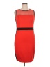 Bisou Bisou Color Block Red Cocktail Dress Size 16 - photo 1