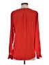 Ann Taylor 100% Polyester Red Long Sleeve Blouse Size S - photo 2