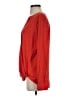 Ann Taylor 100% Polyester Red Long Sleeve Blouse Size S - photo 5