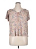 Chaps 100% Viscose Paisley Gray Short Sleeve Blouse Size XL - photo 1