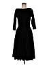Unique Vintage Solid Black Cocktail Dress Size M - photo 1