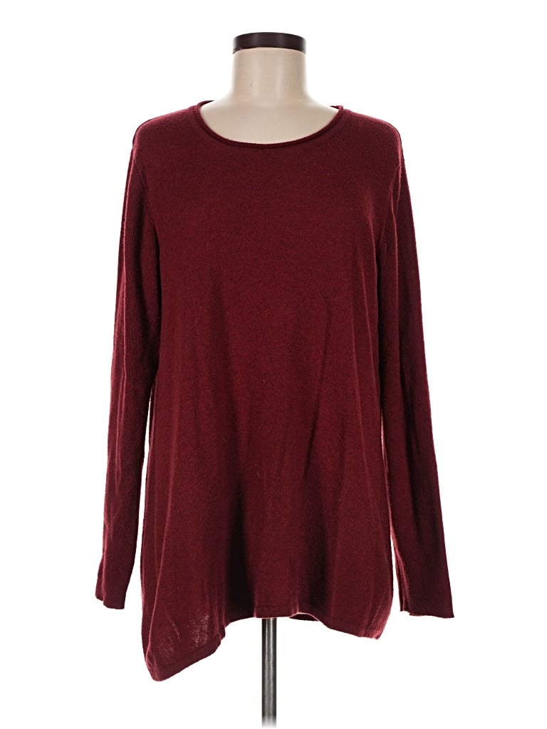 Pre-owned Coldwater Creek Pullover Sweater In Burgundy