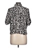 Nic + Zoe Animal Print Silver Short Sleeve Blouse Size L - photo 2