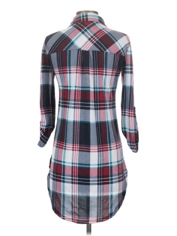 Polly & Esther 3/4 Sleeve Button-Down Shirt (view 2)