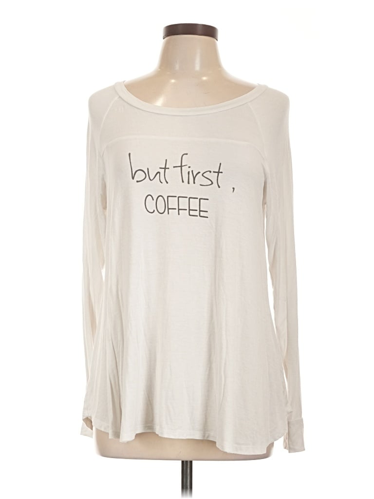 Pre-owned Altar'd State Long Sleeve T-shirt In Ivory