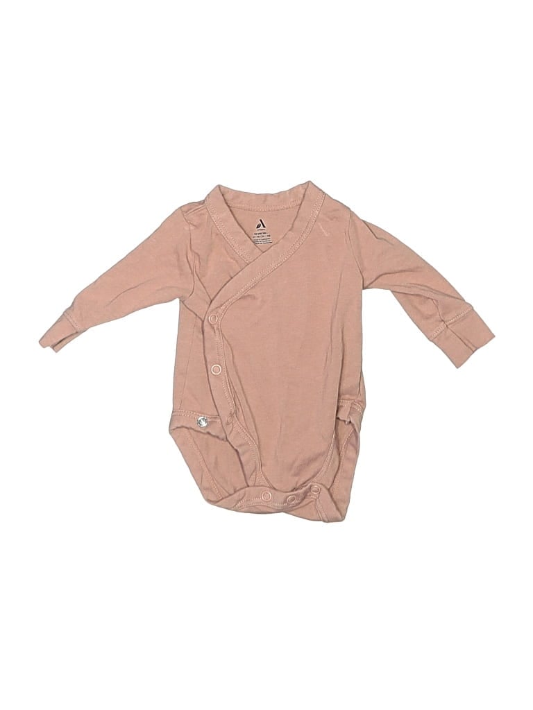 Pre-owned Assorted Brands Babies' Long Sleeve Onesie In Tan