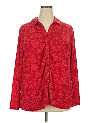 Lane Bryant Long Sleeve Blouse (view 1)