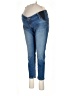 Isabel Maternity Color Block Blue Jeans Size 8 Maternity - photo 1