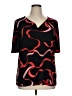 Liz Claiborne Black Short Sleeve Blouse Size XL - photo 1