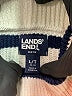 Lands' End 100% Cotton Stripes White Pullover Sweater Size L (tall) - photo 7