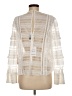 Self-Portrait 100% Polyester Solid Ivory Lace Blouse Size 8 - photo 2