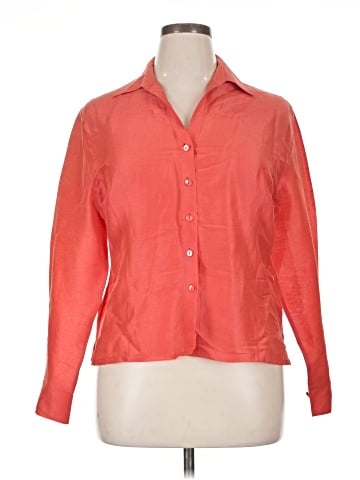 Peter Nygard 3/4 Sleeve Button-Down Shirt (view 1)