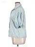 Missguided Checkered-gingham Teal 3/4 Sleeve Blouse Size XL - photo 5