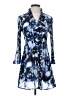 Sunny Leigh 100% Polyester Print Blue Cocktail Dress Size S - photo 1