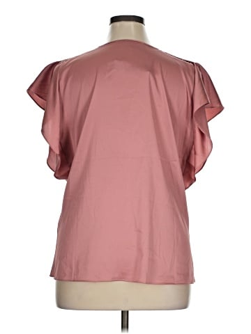 White House Black Market Short Sleeve Blouse (view 2)