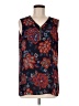 T Tahari Blue Sleeveless Blouse Size M - photo 1