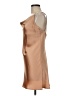 Polly 100% Polyester Solid Tan Cocktail Dress Size 6 - photo 5