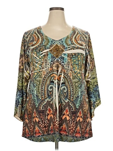 Cato 3/4 Sleeve Blouse (view 1)