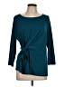 Liz Claiborne Teal 3/4 Sleeve Top Size L - photo 1