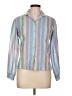 Assorted Brands Stripes Blue Long Sleeve Blouse Size 10 - photo 1