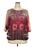 Westbound Burgundy 3/4 Sleeve Blouse Size 3X - photo 1