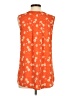 CAbi 100% Polyester Orange Sleeveless Blouse Size S - photo 2