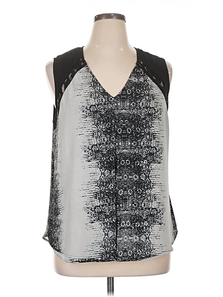 Pre-owned Daniel Rainn Sleeveless Blouse In Silver