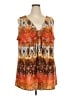 Avenue Orange Sleeveless Blouse Size 26 - 28 Plus - photo 1