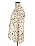 Lands' End 100% Cotton Floral Ivory Long Sleeve Blouse Size L - photo 5