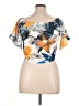 Unbranded 100% Polyester Orange Short Sleeve Blouse Size XL - photo 2