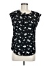 Talbots 100% Polyester Black Sleeveless Blouse Size 8 - photo 1