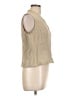 Classiques Entier 100% Silk Tan Sleeveless Silk Top Size L - photo 4