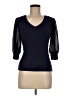 Design History Blue 3/4 Sleeve Top Size M - photo 1