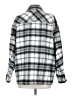 Zara Plaid Gray Wool Coat Size S - photo 2