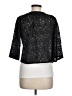 Solitaire 100% Polyester Black 3/4 Sleeve Blouse Size M - photo 2