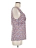 CAbi Multi Color Blue Sleeveless Blouse Size M - photo 4