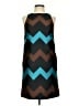 Sara Campbell Chevron-herringbone Teal Cocktail Dress Size 0 - photo 1