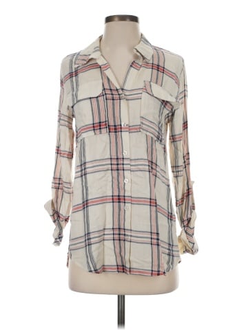 Olivia Grey 3/4 Sleeve Blouse (view 1)