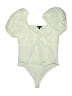 Express 100% Cotton Ivory Bodysuit Size L - photo 1