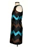 Sara Campbell Chevron-herringbone Teal Cocktail Dress Size 0 - photo 5