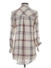 Olivia Grey Plaid Ivory 3/4 Sleeve Blouse Size XS - photo 2