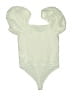 Express 100% Cotton Ivory Bodysuit Size L - photo 2