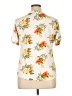 Dna Couture Floral Ivory Short Sleeve Blouse Size 1X - photo 2