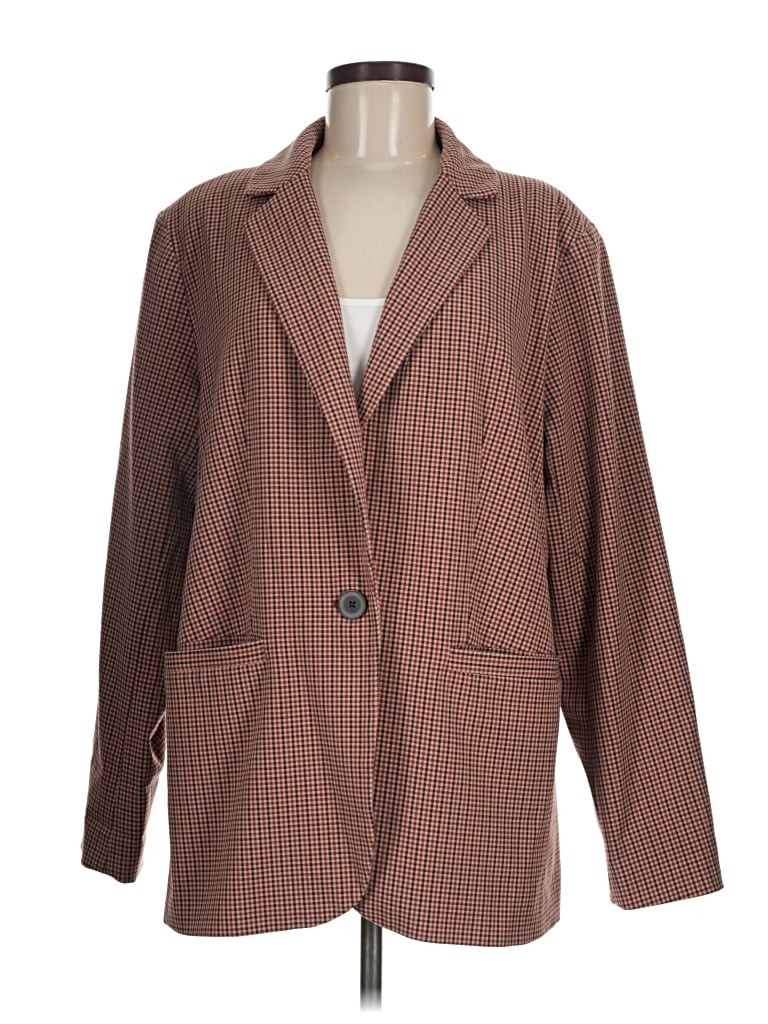 Pre-owned A New Day Blazer Jacket In Brown