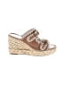 Oasis Society Tan Wedges Size 8 1/2 - photo 1