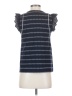 Ann Taylor Stripes Blue Sleeveless Blouse Size XS - photo 2